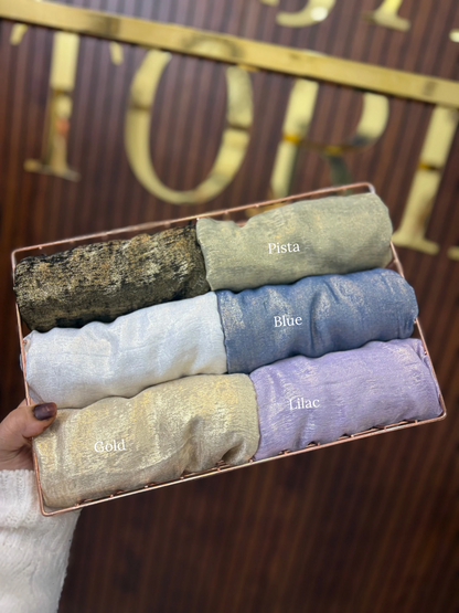 Premium Gold Shine Velvet Hijabs