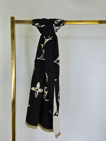 V Black Brand Printed Winter Shawls