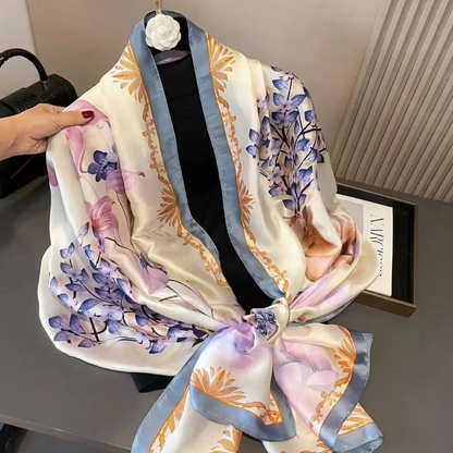 Deer nights Printed Silk Scarf