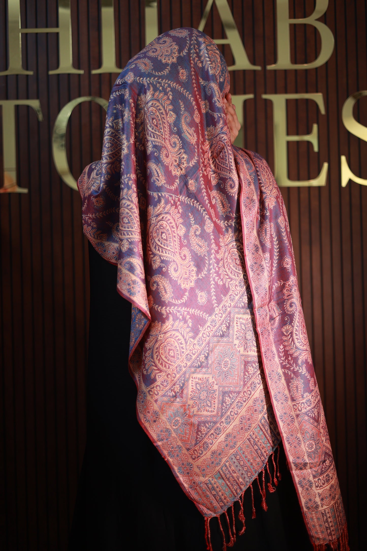 000052 Premium Woven Pashmina Shawl Wrap Scarf