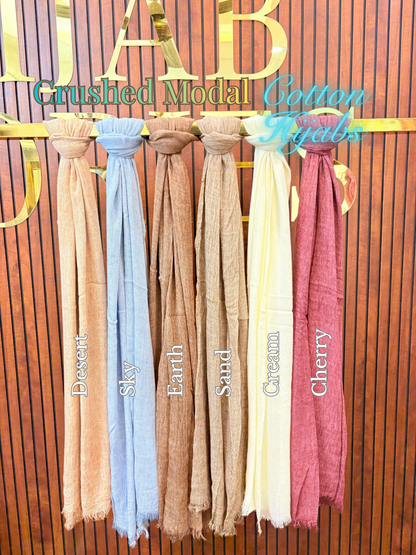 Crushed Modal Cotton Hijabs