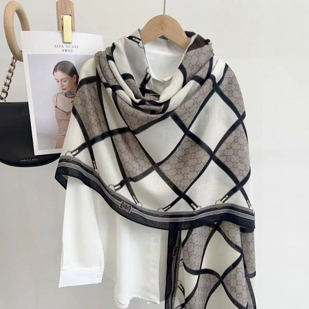 Everyday Viscose Scarf for Modest Fashion – Charcoal Grey Finish