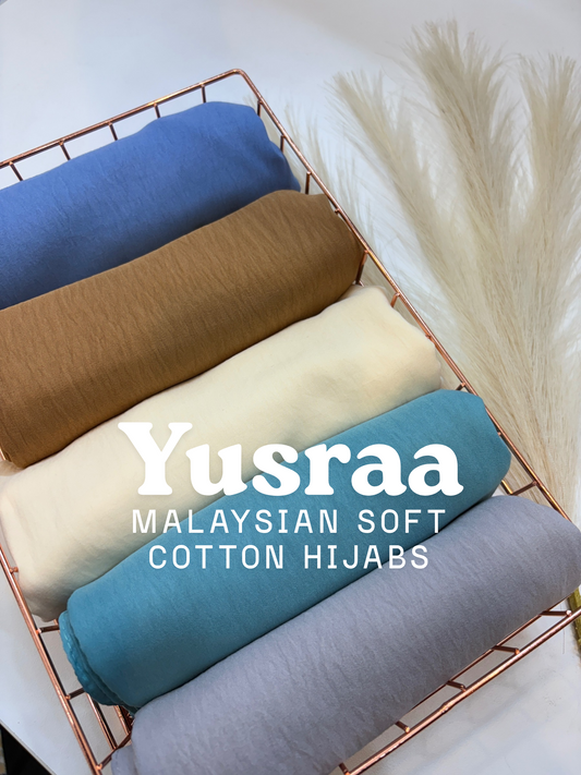 Yusraa Imported Malaysian Soft Cotton Hijabs