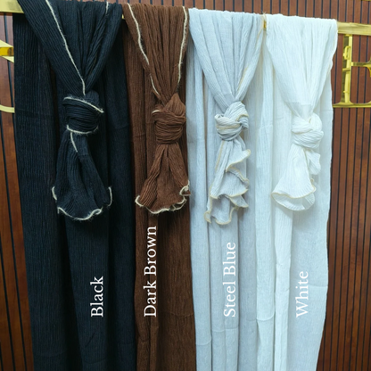 Crush Cotton Piping Hijabs