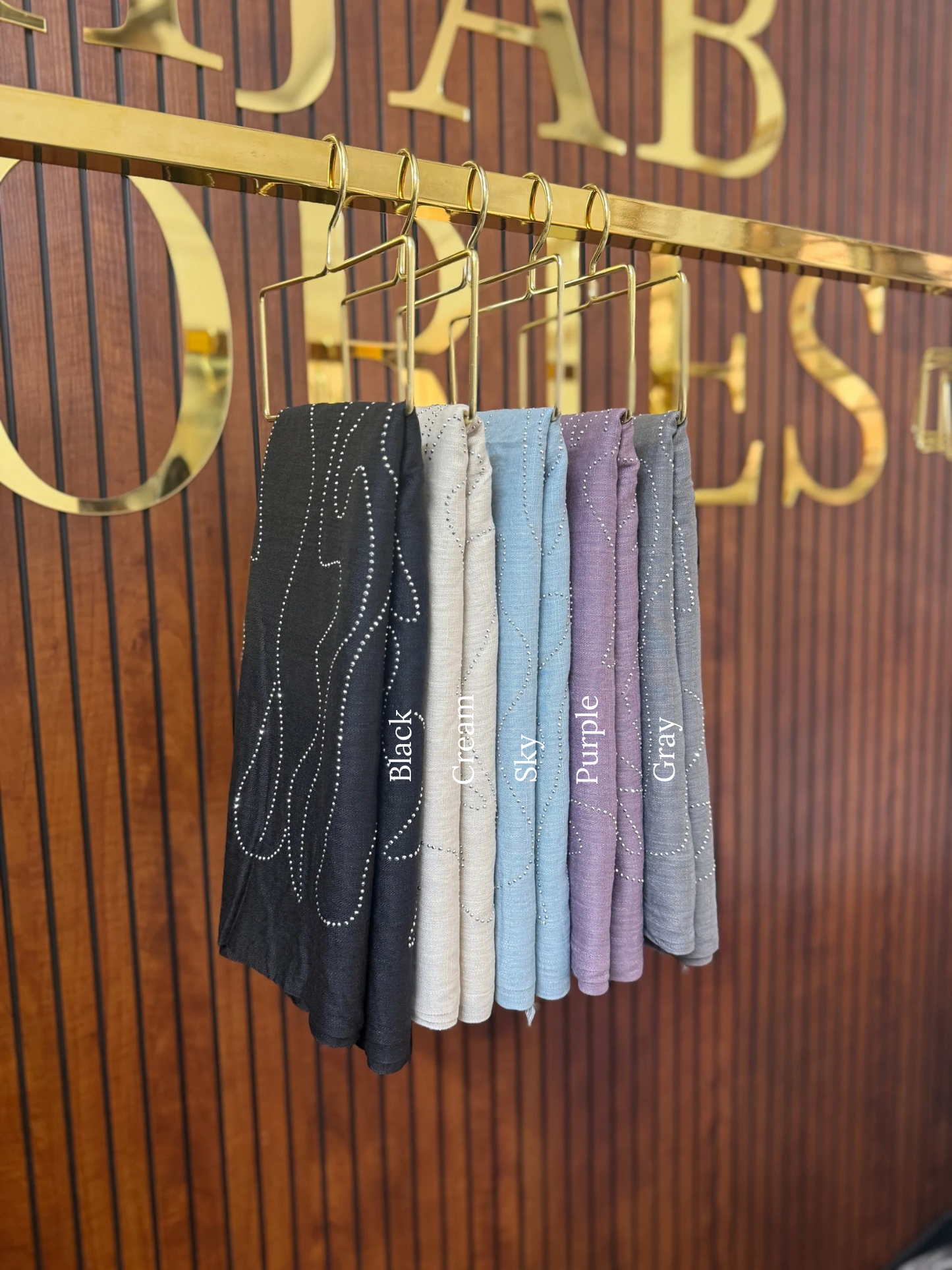 Premium Cotton Wave Stone Hijabs