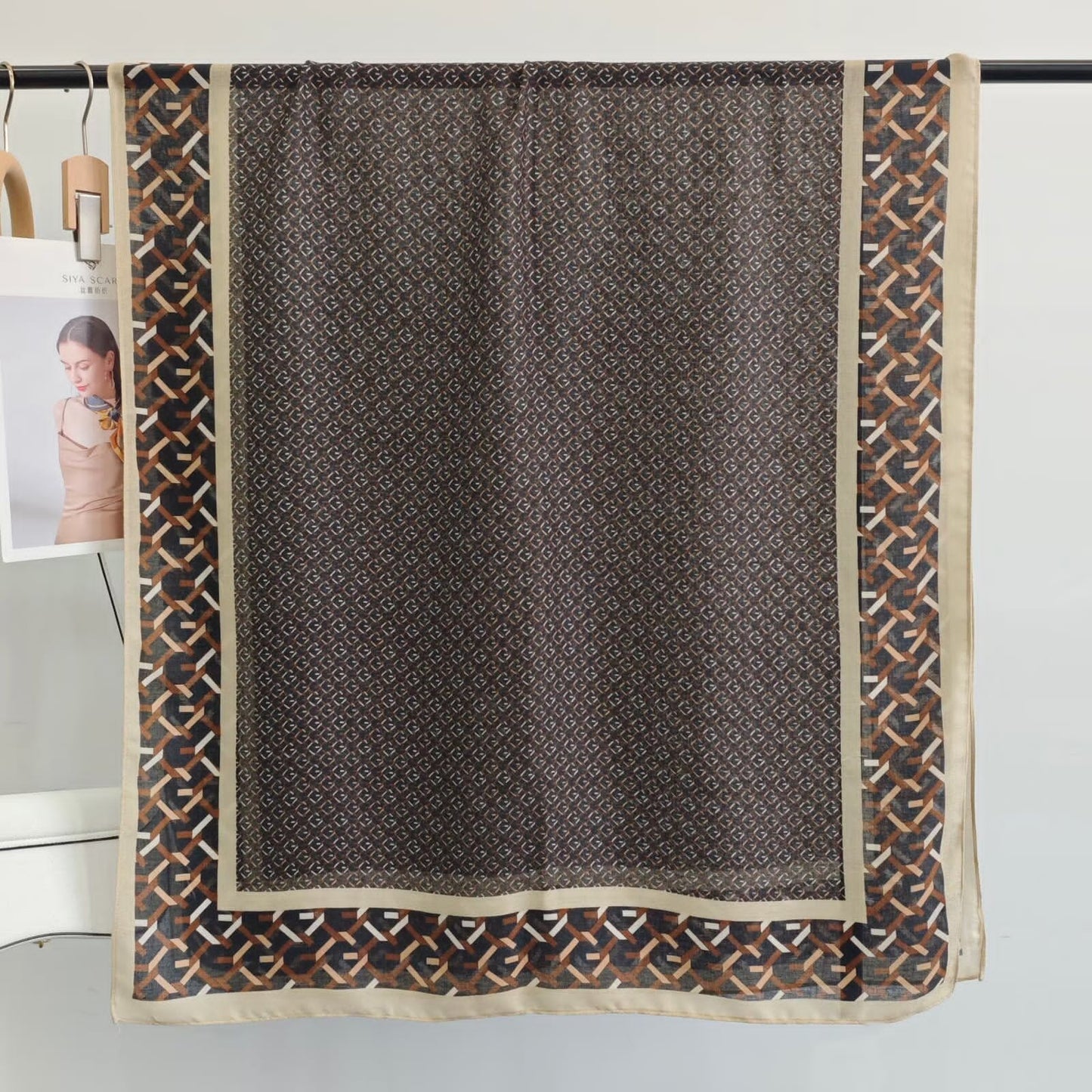 Shaded Ziva Abstract Printed Summer Edition 26’ Viscose Scarf
