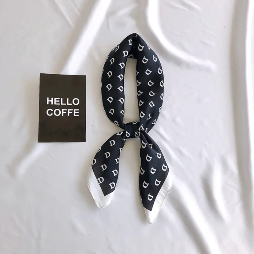 D Print Silk Square Scarves 70 CM