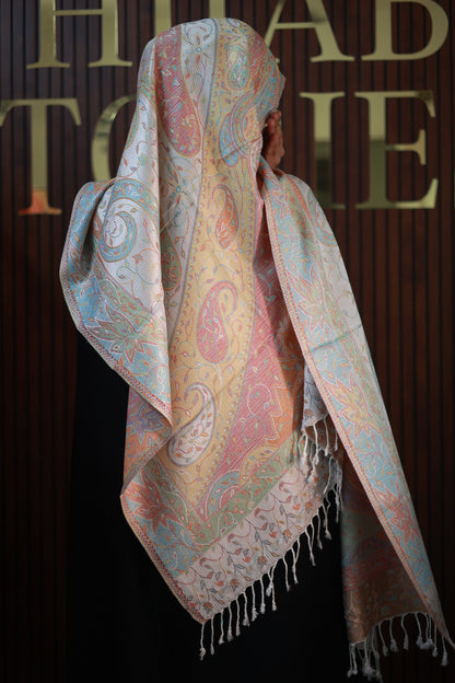 000059 Premium Woven Pashmina Shawl Wrap Scarf