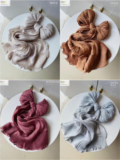 Zera Organza Shimmer Frill Hijabs