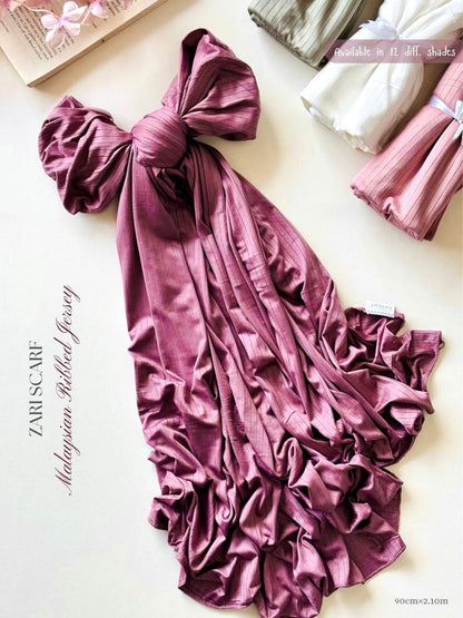 Zari Malaysian Ribbed Jersey Hijabs