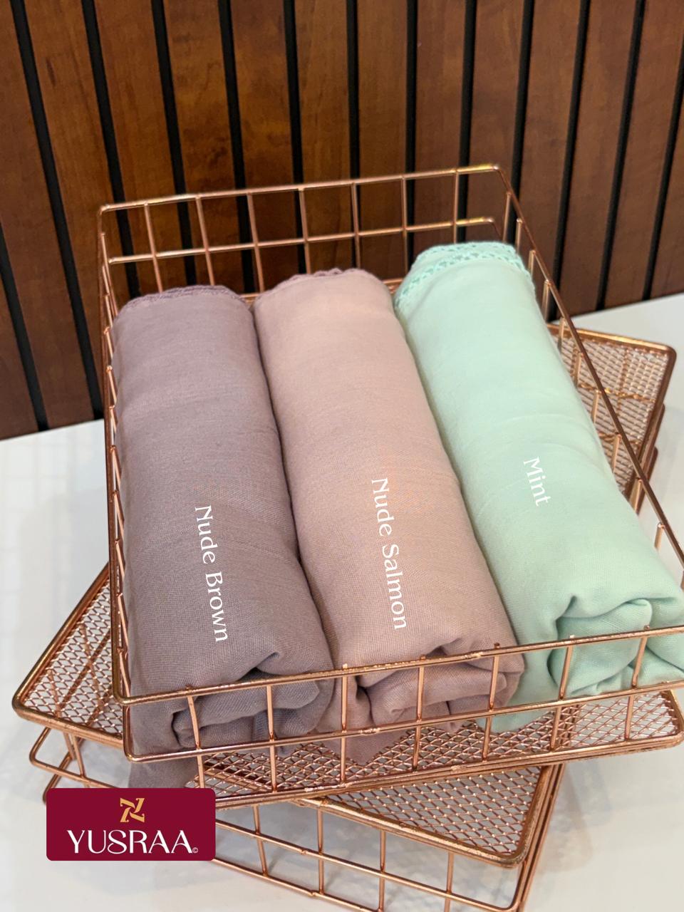 Yusraa Turkish Cotton Crochet Hijabs