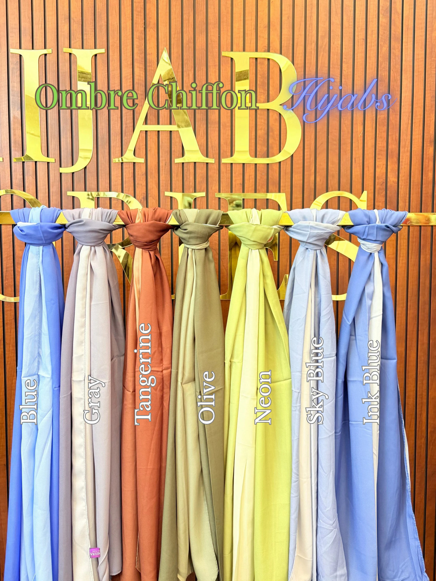 Ombre Chiffon Hijabs