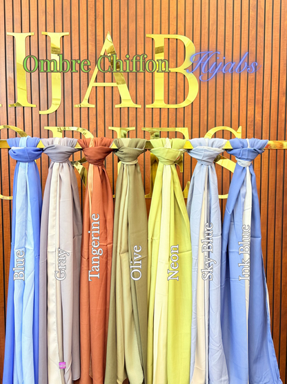 Ombre Chiffon Hijabs
