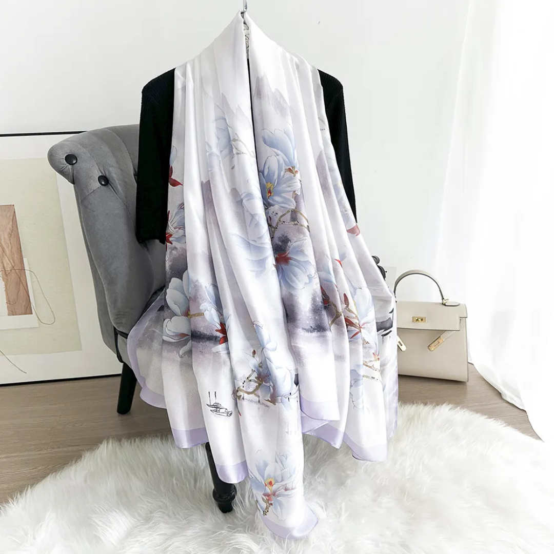Sail Printed Silk Scarf