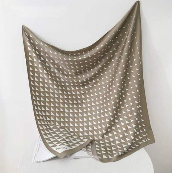 C Cubic Printed Viscose Scarf