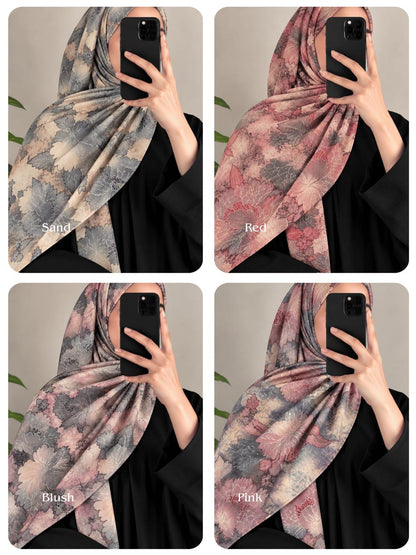 Daisy Printed Cotton Hijabs