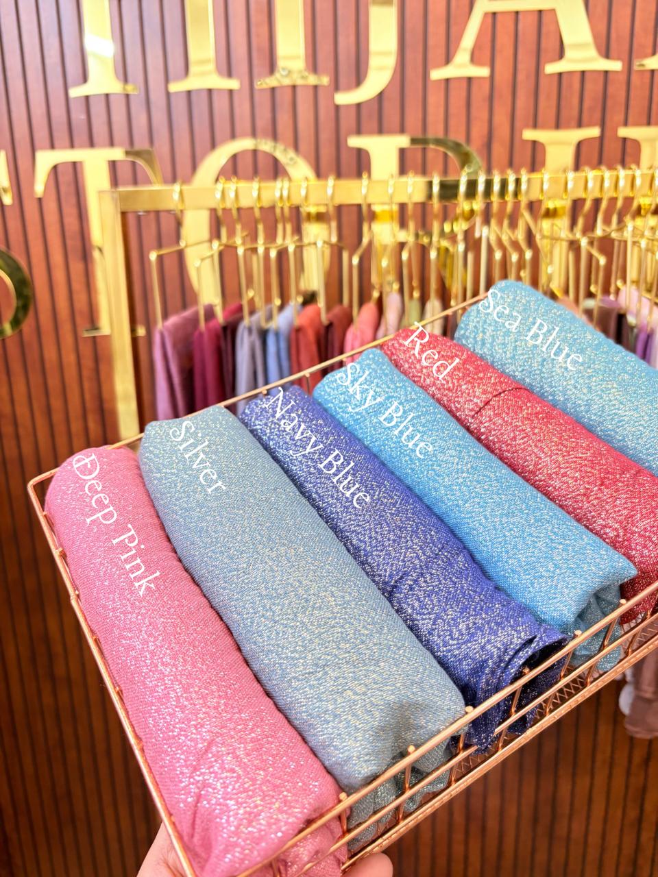 Shimmer Cotton Pleated Hijab