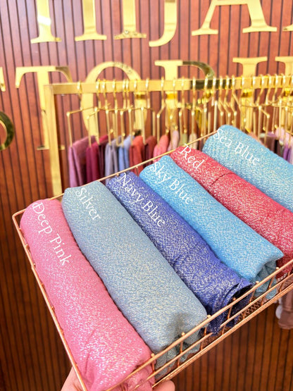 Shimmer Cotton Pleated Hijab