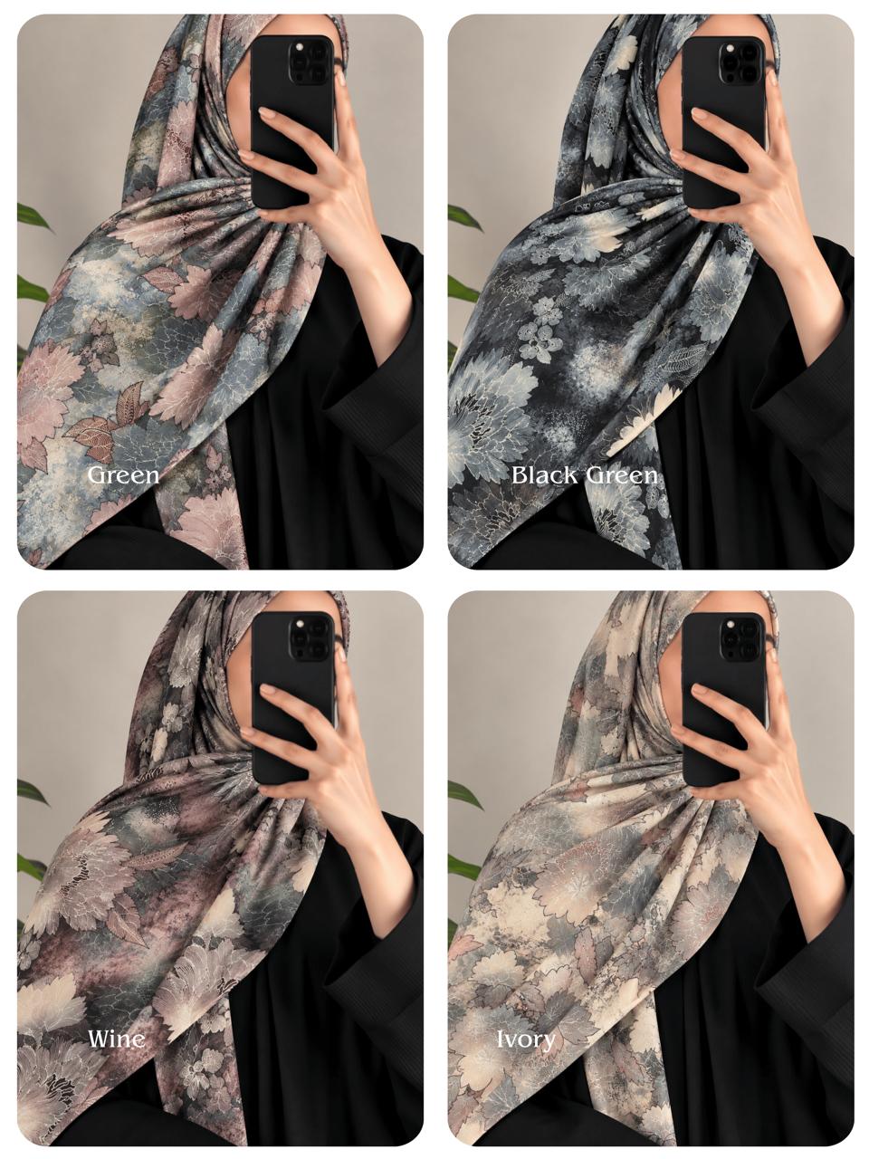 Daisy Printed Cotton Hijabs