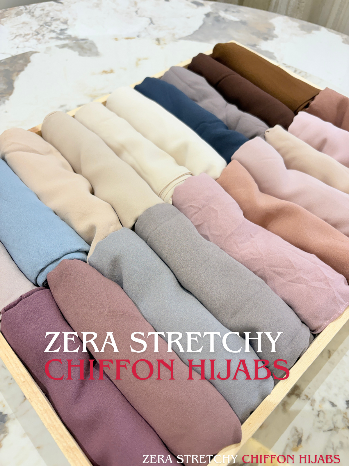 Zera Luxe Premium Stretchy Chiffon Hijabs