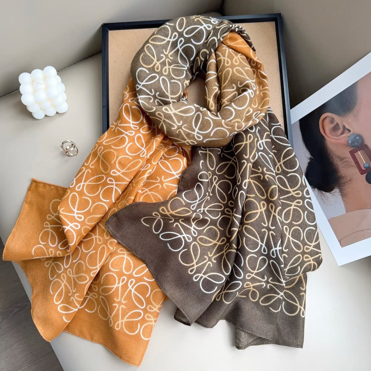 Ombre Drift Printed Summer Edition 26’ Viscose Scarf
