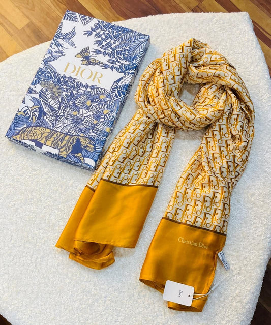 Brand Printed Dr Silk Scarf Y