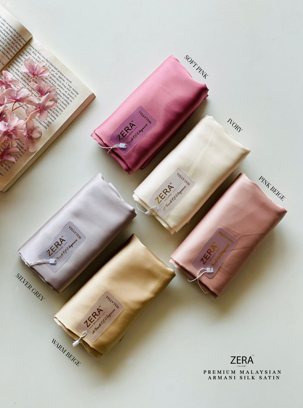 Zera Malaysian Armani Silk Satin Hijabs