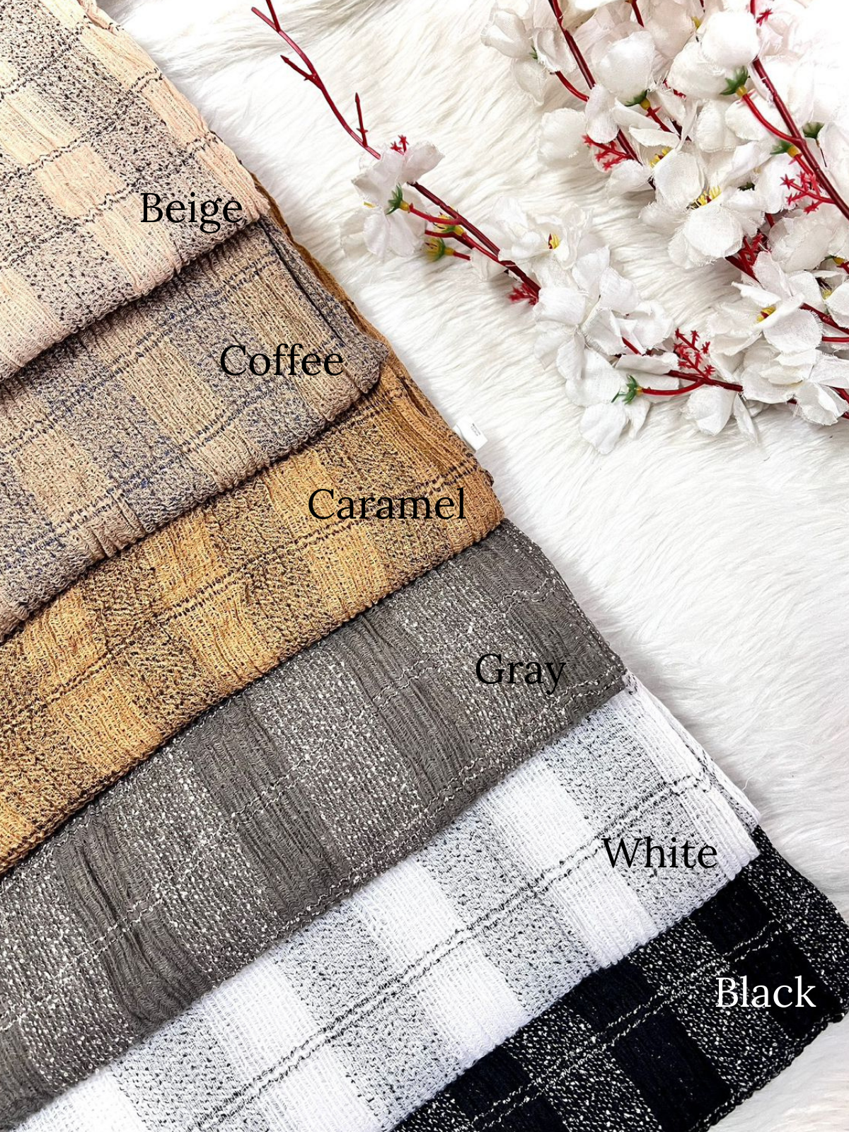 Yusraa Textured Cotton Hijabs