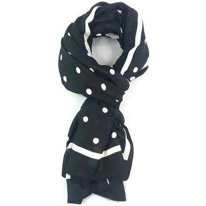 Polka Brand Print Viscose Scarf