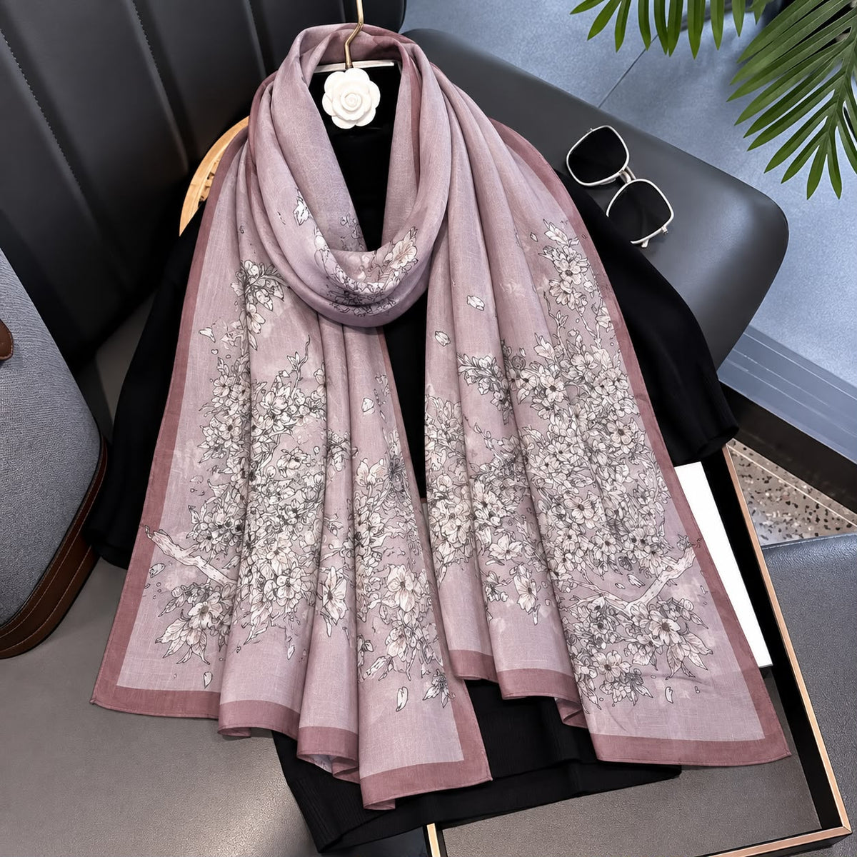 Azalea Flowerz Printed Viscose Scarf