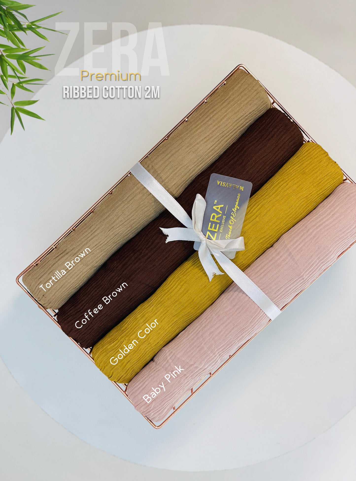 Zera Premium Ribbed Cotton 2M Hijabs