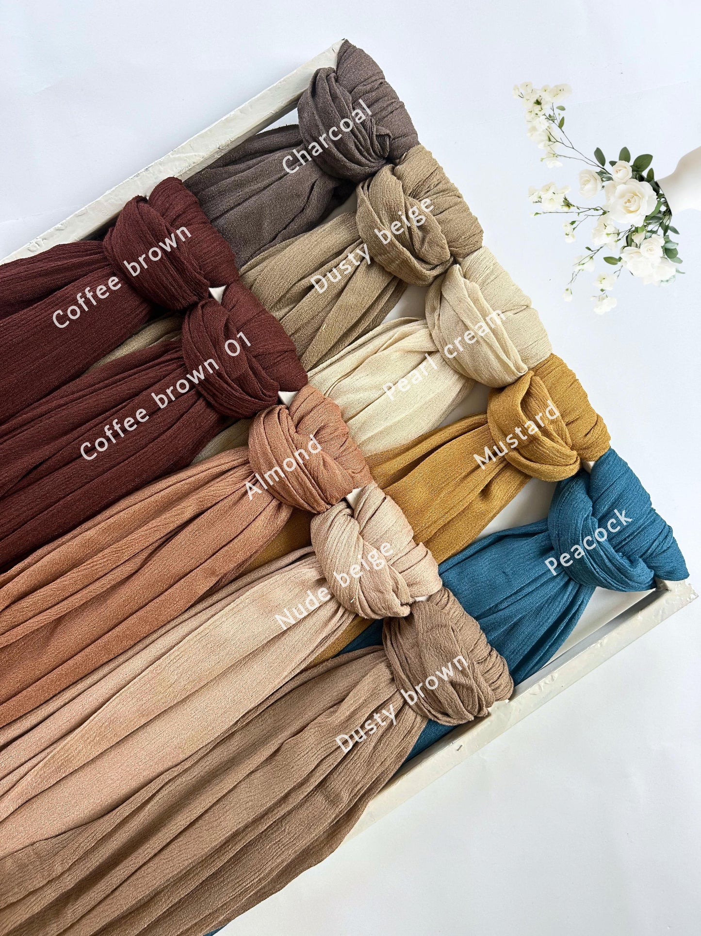 PREMIUM MALAYSIAN CRUSHED SOFT COTTON HIJABS 2M (MODAL HIJABS)