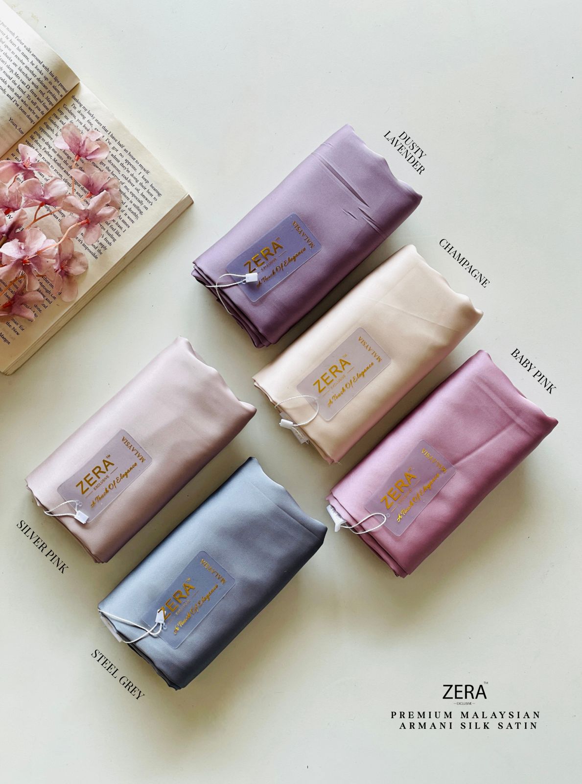 Zera Malaysian Armani Silk Satin Hijabs